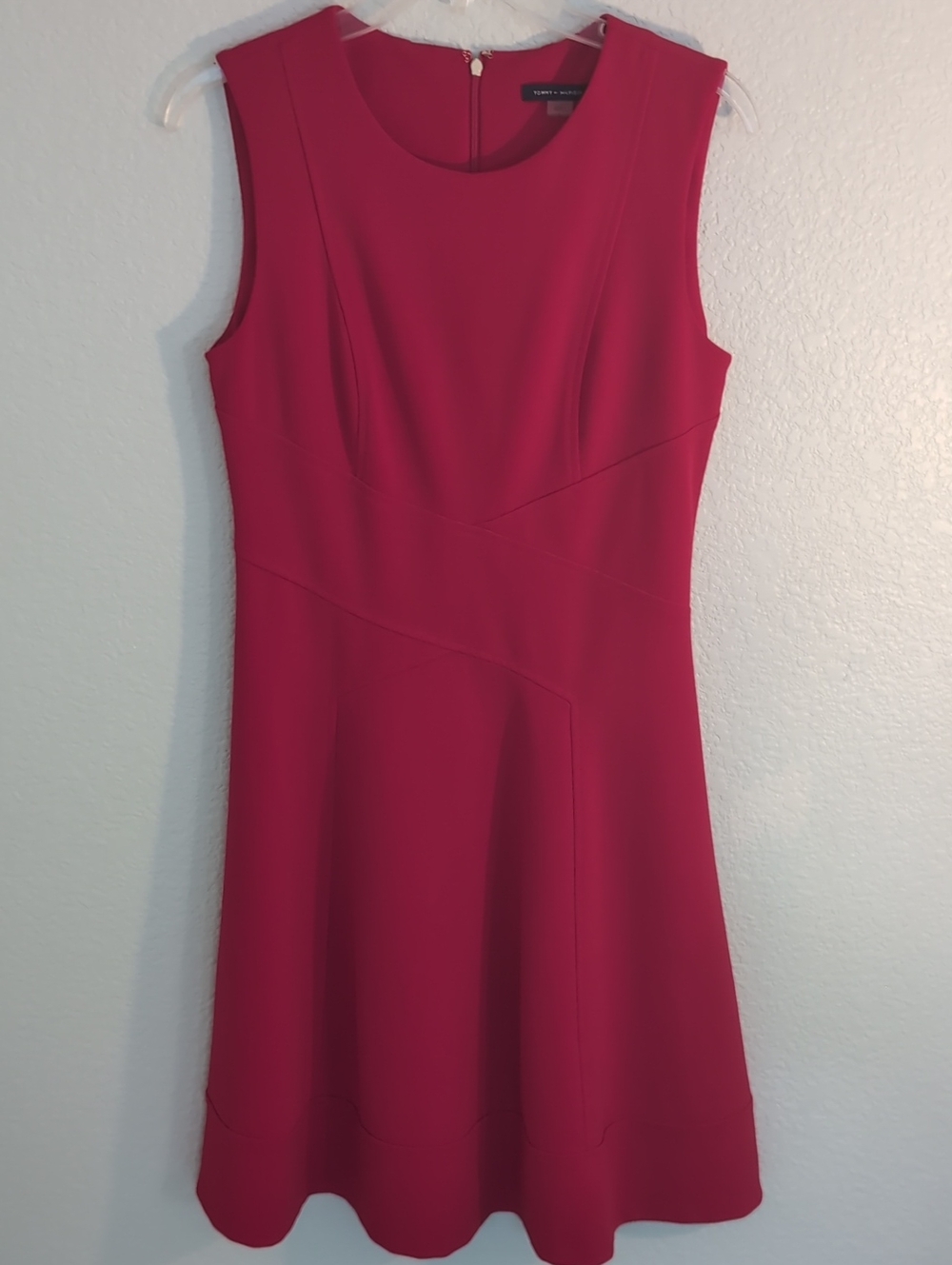 Tommy Hilfiger Sleeveless Scarlet A-Line Mini Dress